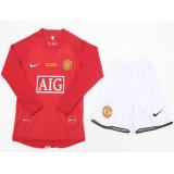 Manchester United 1a Equipación UCL FINAL 07/08 - NIÑOS ML
